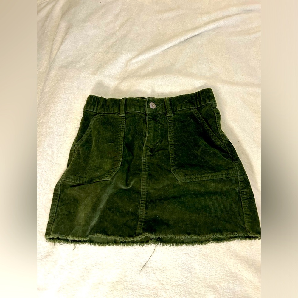 Dark olive skirt